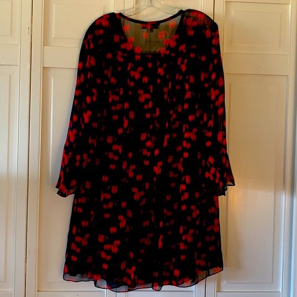 RACHEL ZOE SILK TUNIC DRESS - SIZE SMALL - One small tear at neckline - Picture 7 of 8